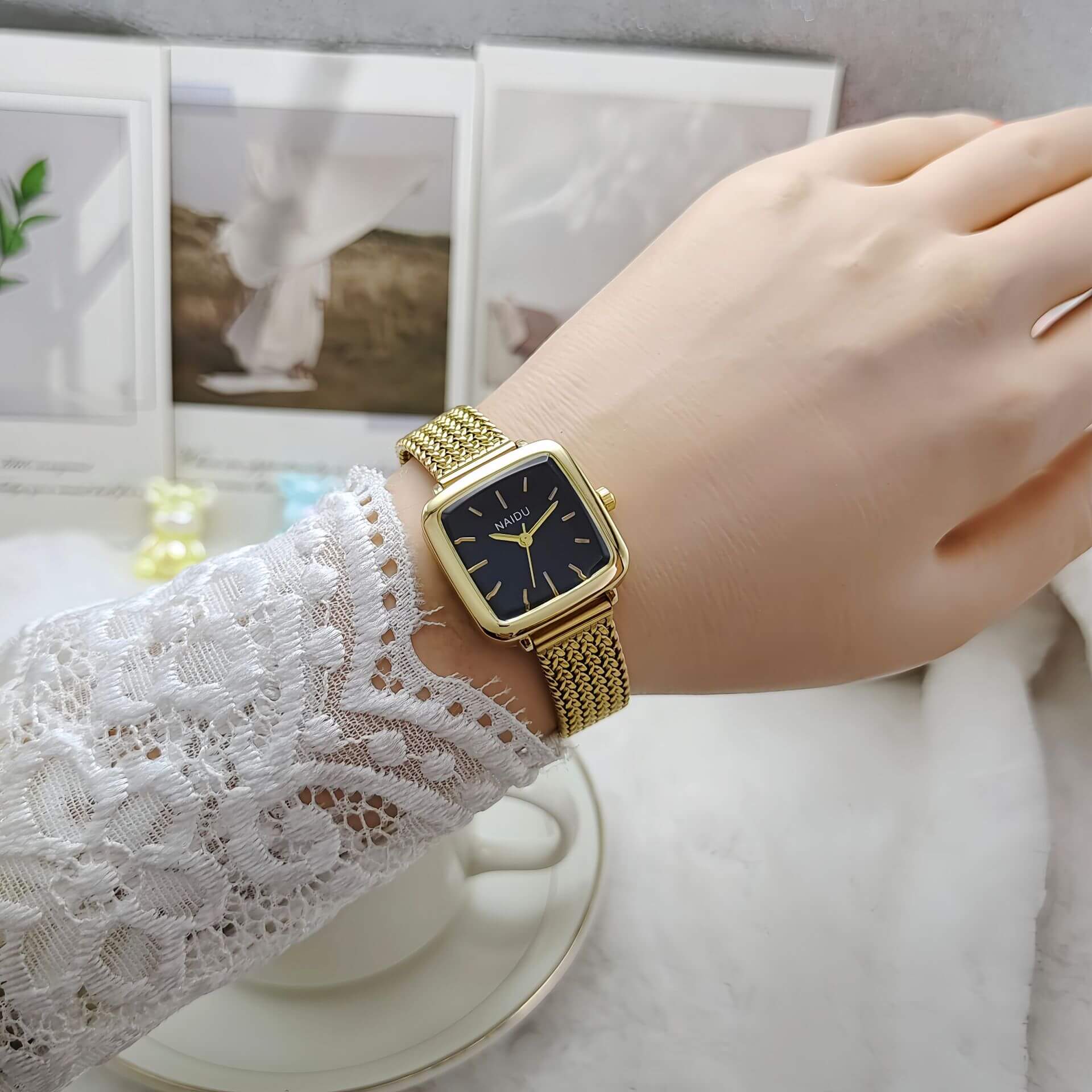 Fashionable net strap watch.gb (4) কোডঃ WL115gb; Fashionable net strap watch - Image 1
