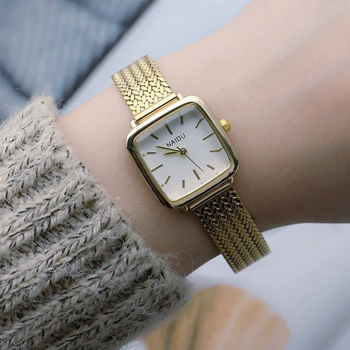 Fashionable net strap watch.gw (1) কোডঃ WL115gw; Fashionable net strap watch - Image 1