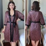 কোডঃ Lin40bpn; Ice Silk Leopard Nighty