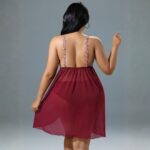 কোডঃ Lin36;  Lace camisole nightgown - Image 2