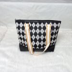 কোডঃ 2CB0;  Versatile canvas bag (Black diamond) - Image 8