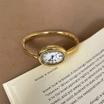 কোডঃ wL106gw; Bracelet oval shape watch - Image 4