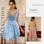 কোডঃ Lin22b; Printed lingerie nightdress - Image 2