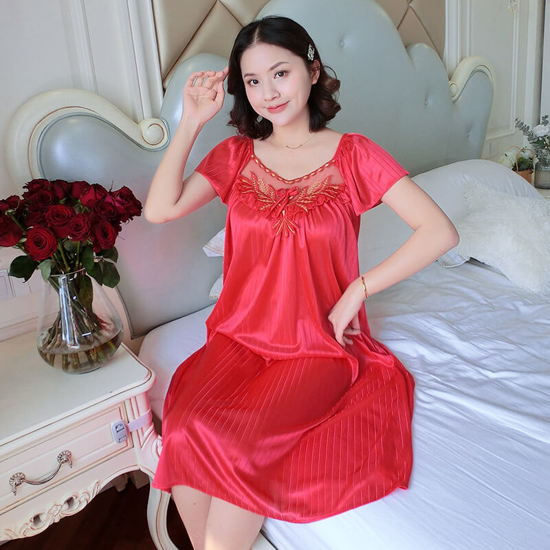 Color-floral-nightgown.r-3.jpg কোডঃ Lin33r; Color floral nightgown - Image 1