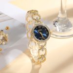 কোডঃ WL104; Diamond Hollow Ladies Watch - Image 3