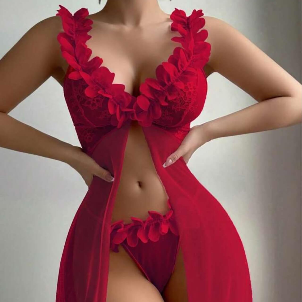 Floral-pastoral-nightgown-set.r-2.jpg কোডঃ Lin34r; Floral pastoral nightgown set - Image 1