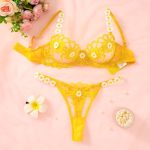 কোডঃ bbp25; Flower lace bikini set