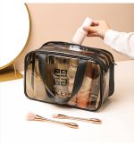 কোডঃ Cb5b; PVC double cosmetic bag - Image 3
