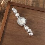 কোডঃ WL89so; Pearl Bracelet Watch [D] - Image 4
