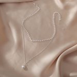 Pearl Chain necklace [White] - Image 3