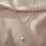 Pearl Chain necklace [White] - Image 2