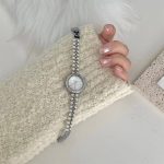 কোডঃ WL95s; Rhinestone pearl strap watch - Image 2
