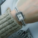 কোডঃ wL105s; Rhinestone rectangle watch - Image 3