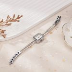 কোডঃ wL105s; Rhinestone rectangle watch - Image 6