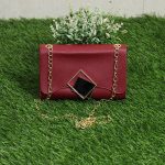 কোডঃBA11r;  Stylish Lock bag [Red] - Image 2