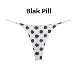 Thin strap thong Panty -Print - Image 2