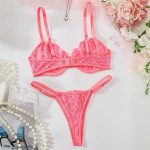 কোডঃ bbp39; Transparent Hollow-out Lingerie - Image 3