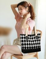 কোডঃ 2CB0;  Versatile canvas bag (Black diamond)