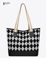 কোডঃ 2CB0;  Versatile canvas bag (Black diamond) - Image 3